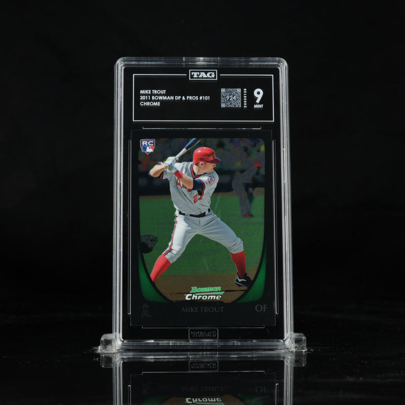 2011 Bowman Chrome Draft #101 Mike Trout, front