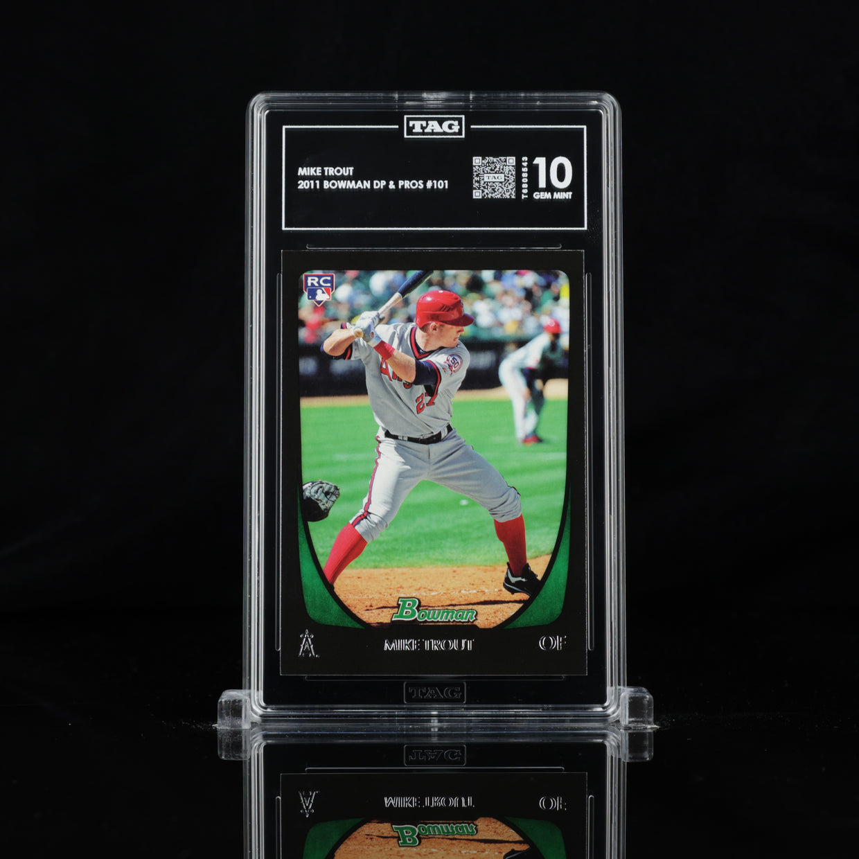 2011 Bowman Draft #101 Mike Trout, front