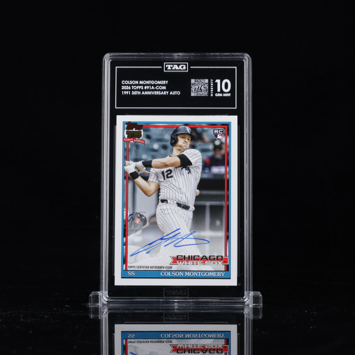 2026 Topps 1991 Autograph #91A-COM Colson Montgomery, front