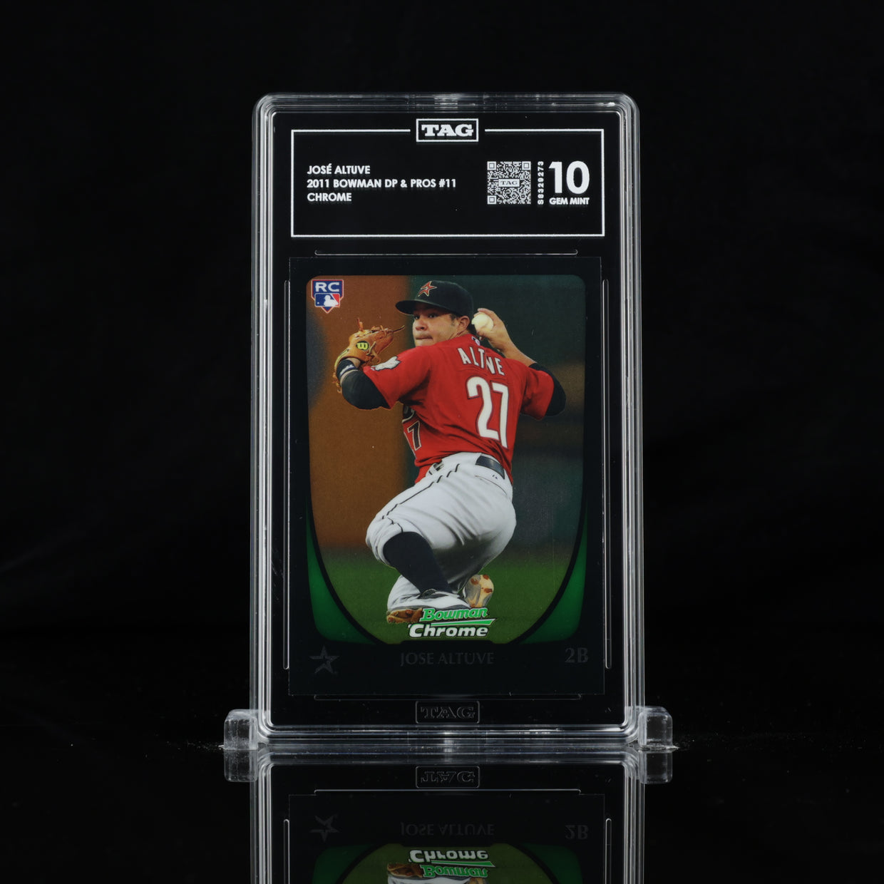 2011 Bowman Chrome Draft #11 Jose Altuve, front