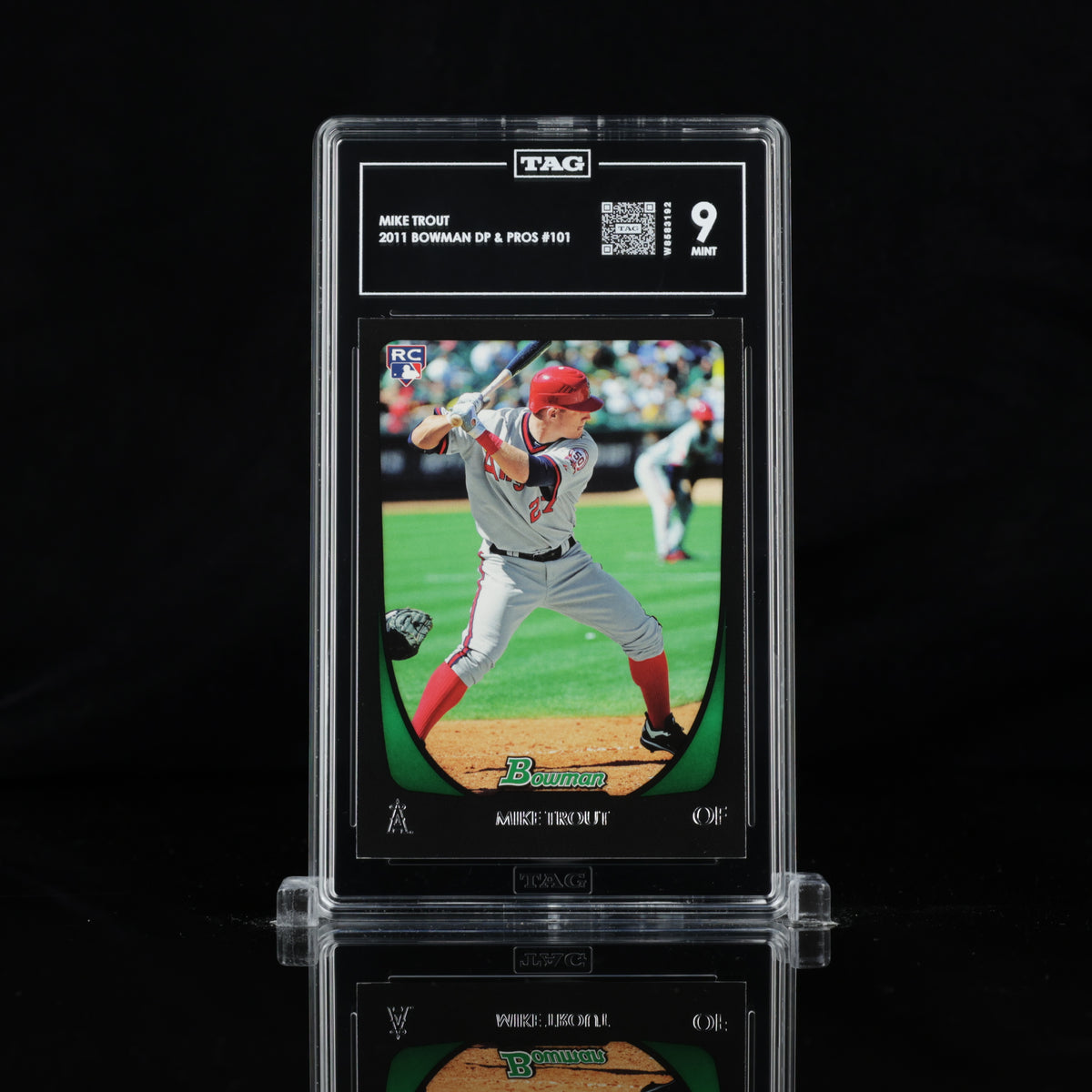 2011 Bowman Draft #101 Mike Trout, front