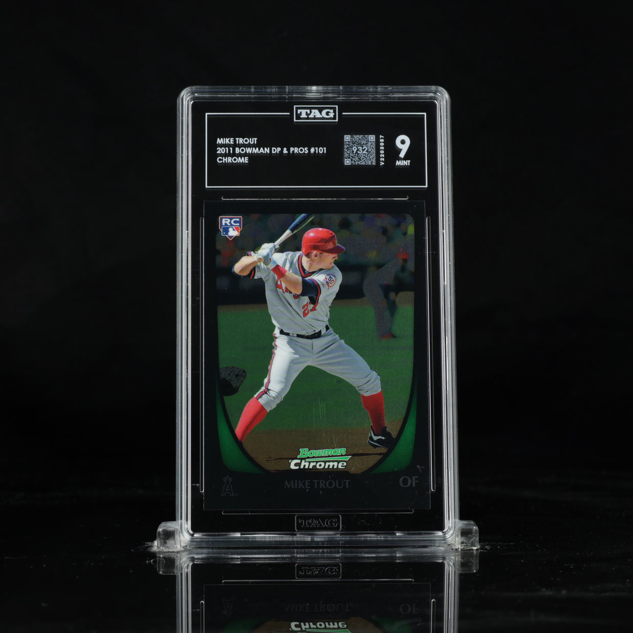 2011 Bowman Draft #101 Mike Trout, front