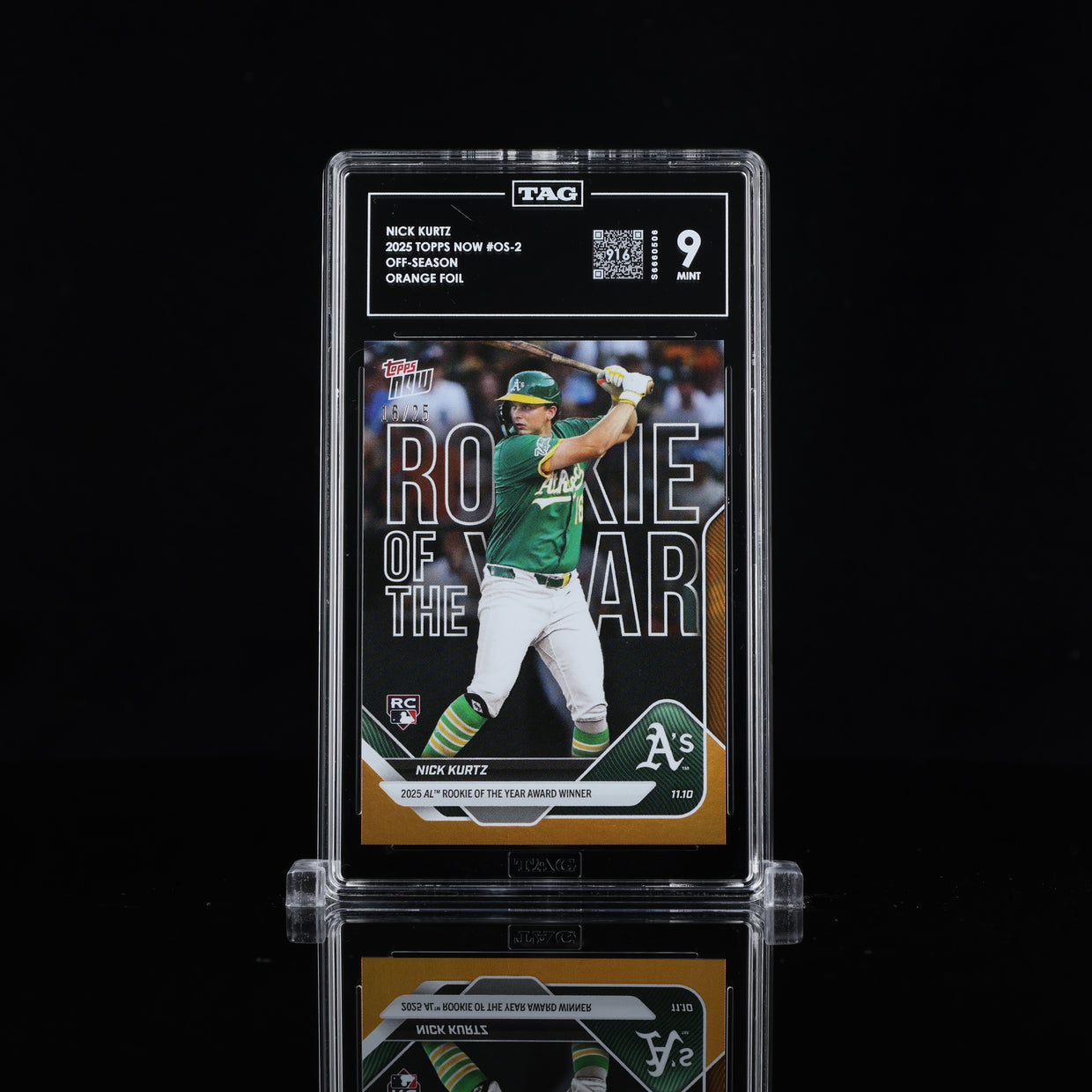 2025 Topps Now Off-Season #OS-2 Nick Kurtz — Orange, front