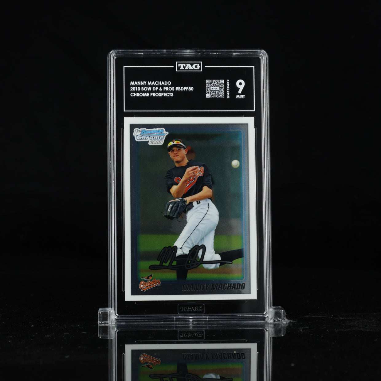2010 Bowman Chrome Draft Picks & Prospects #BDPP80 Manny Machado, front