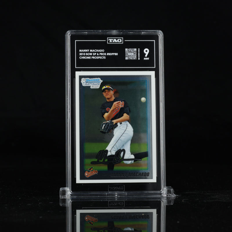 2010 Bowman Chrome Draft Picks & Prospects #BDPP80 Manny Machado, front