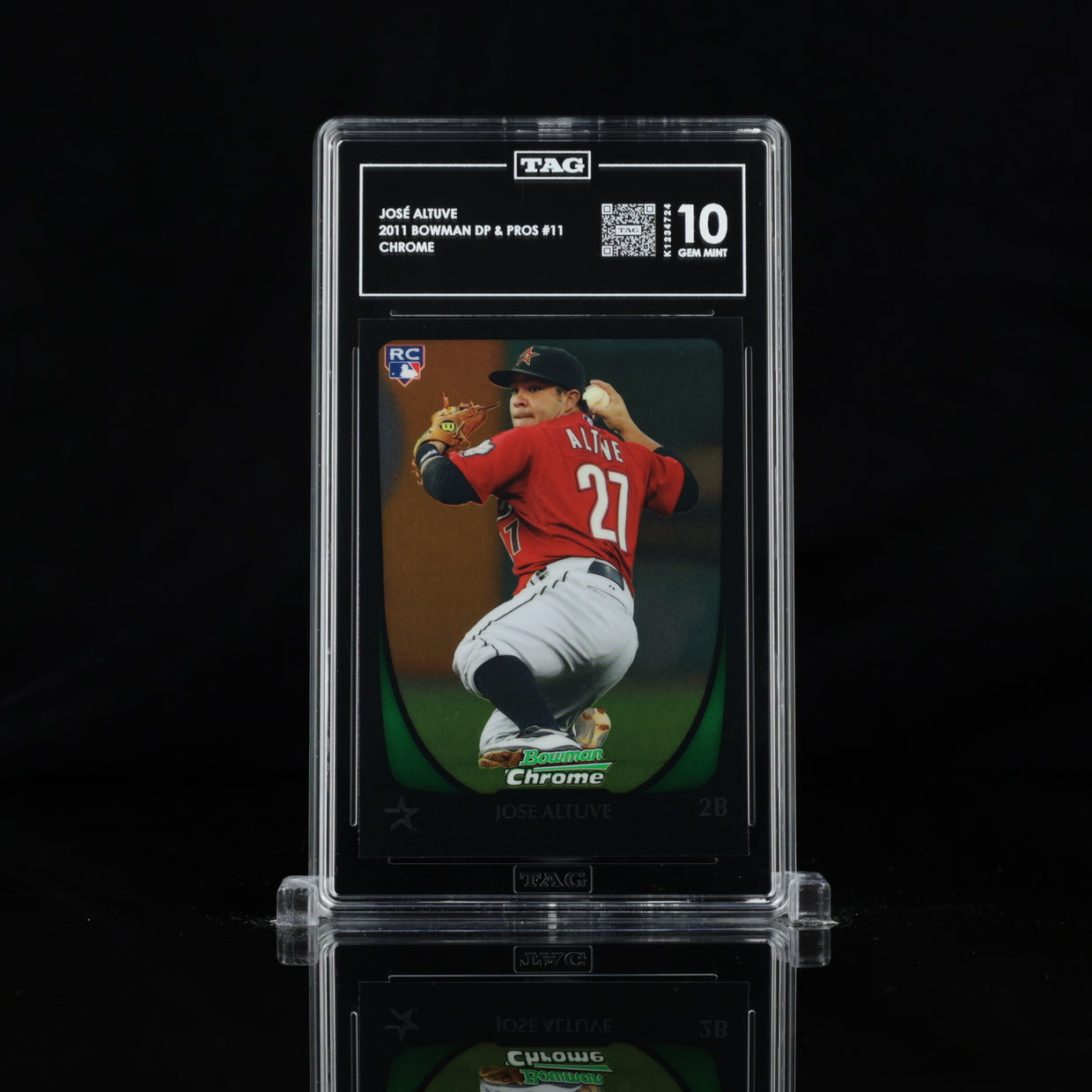 2011 Bowman Chrome Draft #11 Jose Altuve, front